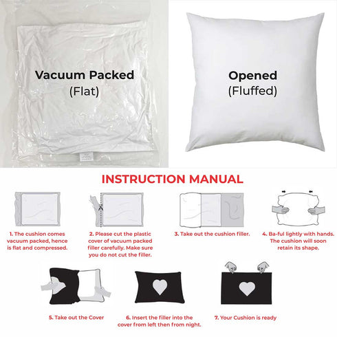 Happy Raksha Bandhan Printed Cushion - Uncommongifts.in